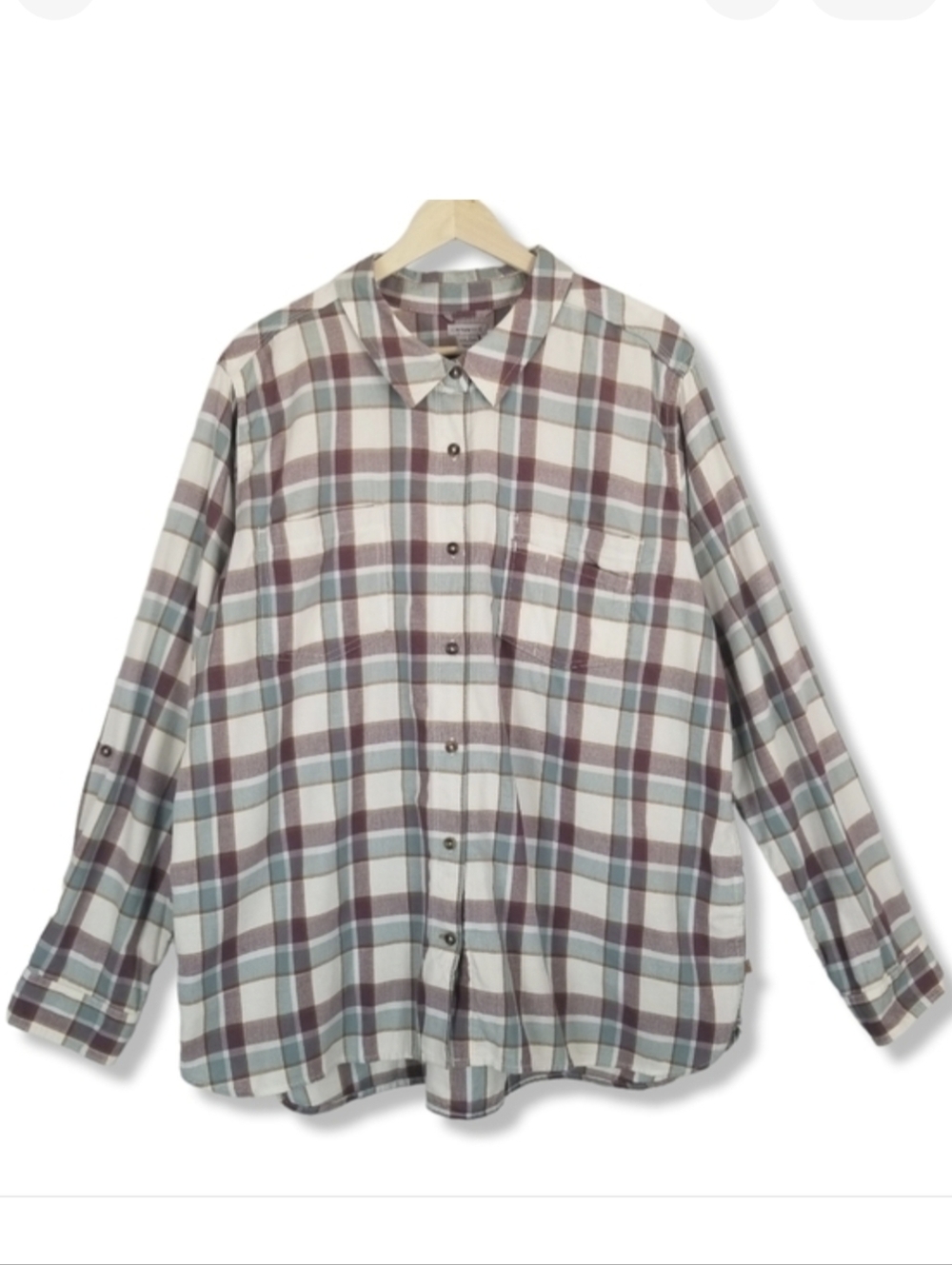 Carhartt Plaid Button‎ Down Front Shirt XXL 100% Cotton